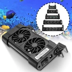 2/3/4/5/6 Head Aquarium Cooling Fan Adjustable Submersible Cooler Fast Cooling Low Noise Angle Adjustable with Safety Ne
