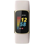 Fitness náramok Fitbit Charge 5 - Lunar White (FB421GLWT) inteligentný náramok • 1,04" AMOLED displej • dotykové ovládanie • Bluetooth • NFC • GPS • a