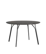 Jedálenský stôl "Tree", 120 cm, 3 varianty - Woud Varianta: čierna, čierne nohy