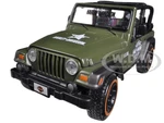 Jeep Wrangler Rubicon Harley Davidson Green 1/27 Diecast Model by Maisto