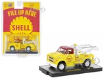 1970 Chevrolet C60 Tow Truck Yellow with Red Top and Yellow Interior "Shell Oil" Limited Edition to 7800 pieces Worldwide 1/64 Diecast Model Car by M