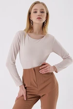 HAKKE Women's Split Body Blouse with Snap fastener