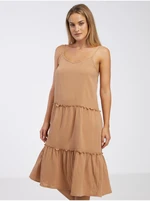 Brown women's midi dress JDY Theis - Women's