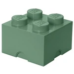 LEGO® úložný box 25 x 25 x 18 cm army zelená