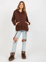 Sweatshirt-TW-BL-BL-1003.95P-dark brown