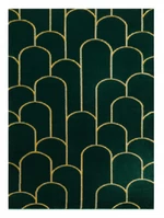 Kusový koberec Emerald 1021 green and gold-140x190