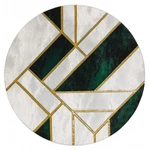 Kusový koberec Emerald 1015 green and gold kruh-160x160 (průměr) kruh