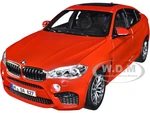 2015 BMW X6 M Red Metallic with Sunroof 1/18 Diecast Model Car by Norev