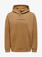 Brown Mens Hoodie ONLY & SONS Les - Men