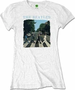 The Beatles Maglietta Abbey Road & Logo Femminile White S