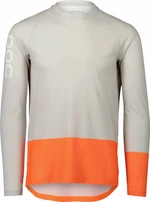 POC MTB Pure LS Jersey Granite Grey/Zink Orange 2XL