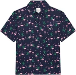 Callaway Boys All Over Flamingo Printed Polo Peacoat L Polo košeľa