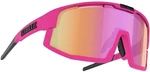 Bliz Vision 52001-43 Matt Neon Pink/Brown w Purple Multi plus Spare Jawbone Black Occhiali da ciclismo