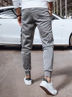 Men's Light Grey Cargo Sweatpants Dstreet