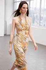 Trendyol Limited Edition Multi Color Accessory Detail Maxi Woven Dress