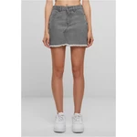 Women's mini denim skirt UC - grey