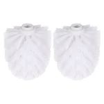 2pcs Bathroom Spare Plastic Home Durable Universal Holder Accessory Cleaning Tool Parts Toilet Brush Head Kitchen WC Replacement