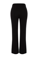 Trendyol Black Premium Premium Prosty / Prosty Krój Tkane prążkowane spodnie