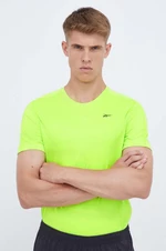 Tréningové tričko Reebok Tech zelená farba, jednofarebné