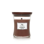 WOODWICK Svíčka střední sklo Stone Washed Suede 275 g