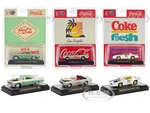 "Coca-Cola" Set of 3 pieces Release 29 Limited Edition to 5250 pieces Worldwide 1/64 Diecast Model Cars by M2 Machines