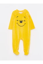 LC Waikiki Crew Neck Long Sleeve Winnie the Pooh Embroidered Baby Boy Rompers