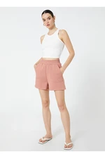 Koton Elastic Waist Standard Women's Dry Rose Shorts 3sak70004ek