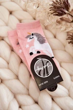 Children's socks With unicorn and star Pink