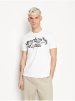 White Mens T-Shirt Armani Exchange - Men