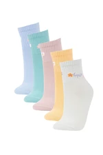 DEFACTO Women 5 Pack Cotton Short Socks