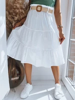 RANDINA White Dstreet Midi Skirt