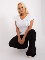Women's white blouse plus size