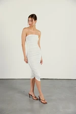 VATKALI Limited Edition Draped Dress White