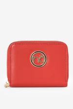 Women's Natural Leather Wallet Small Nobo Red