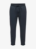 Dark blue men's chino pants ONLY & SONS Anton - Men