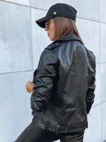 MODE MOSAIC ladies leather jacket black Dstreet