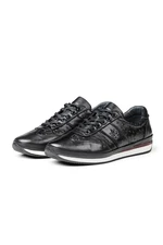 Ducavelli Ostrich 2 Genuine Leather Men's Casual Shoes, Casual Shoes, 100% Leather Shoes.