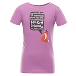 Children's T-shirt made of organic cotton ALPINE PRO WORLDO violet variant pb