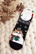 Women's Christmas Socks with Black