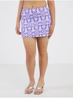 Light Purple Lady's Patterned Swimwear Skirt Noisy May Stripe - Women