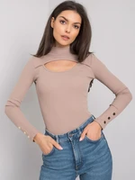 Blusa da donna Fashionhunters Beige