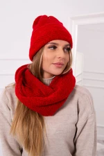 Women's Mohair Set Pearl P101 red