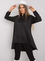 Black shirt with longer back