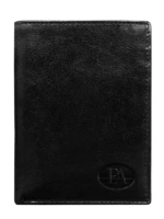 Men's Black Open Leather Wallet