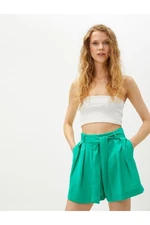 Koton Modal Comfy Shorts With Belt Waist