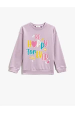 Koton Printed Sweatshirt Long Sleeve Crew Neck Cotton