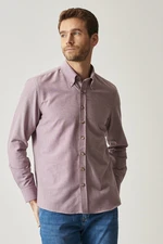 AC&Co / Altınyıldız Classics Men's Claret Red Shirt
