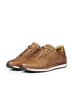 Ducavelli Plain Genuine Leather Men's Casual Shoes, Casual Shoes, 100% Leather Shoes.