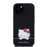 Zadní kryt Hello Kitty Liquid Silicone Daydreaming Logo pro Apple iPhone 15, black