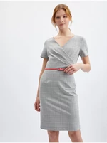 Orsay Grey Ladies Checkered Sheath Dress - Women
